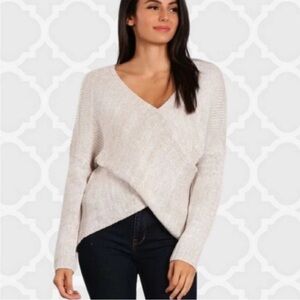 Pure Us Cross Front Boutique Knit Sweater Size L